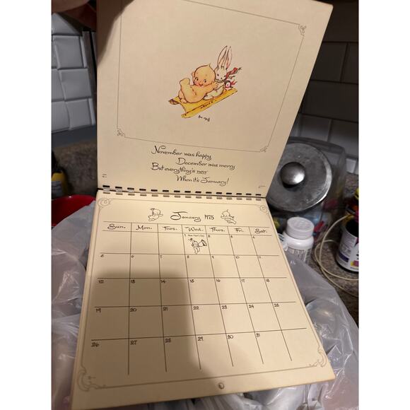 RARE 1975 Unused Kewpie Kalandar - Picture 9 of 9